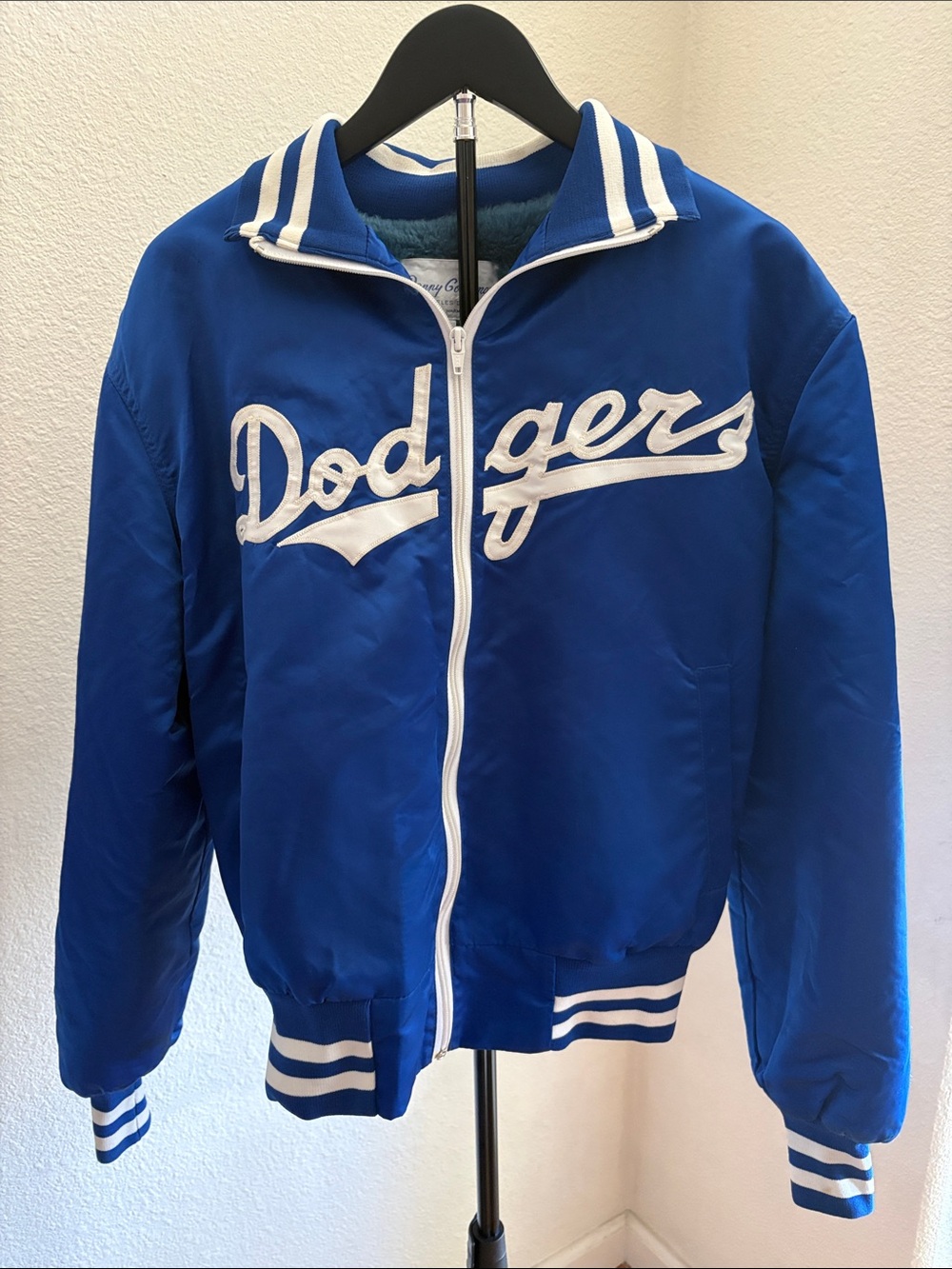 Vintage Satin Dodger Bomber Jacket